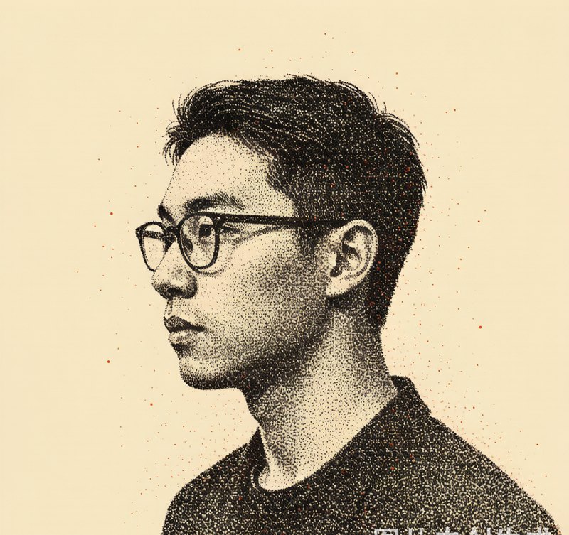 兰潇点绘肖像
